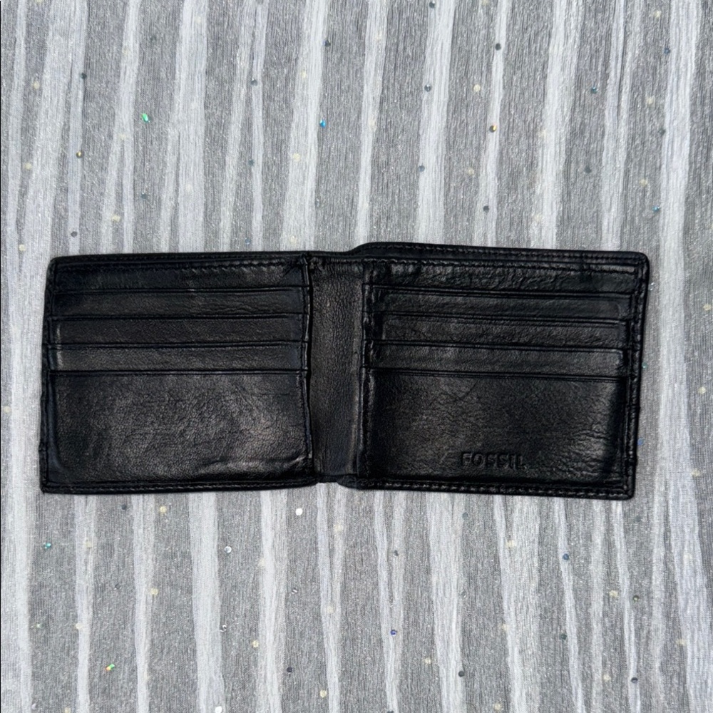 Fossil Black Leather Wallet